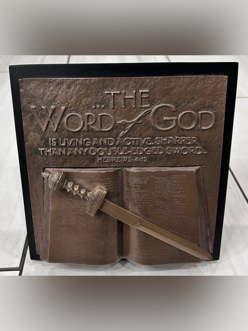 Lighthouse Christian Products Word of God Hammered Bronze Tone